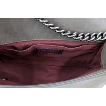 Chanel Boy Kahki Pelle Grigio Tortora