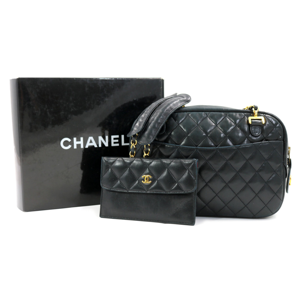 Chanel Camera Bag Vintage Pelle Nera