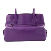 Ferragamo Tote Fiamma East West Pelle Viola