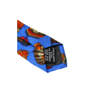 Saint Laurent Cravatta Seta Celeste