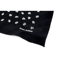 Saint Laurent Foulard Cotone Nero