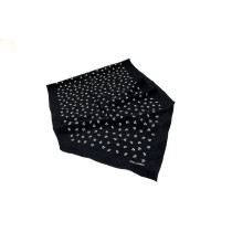 Saint Laurent Foulard Cotone Nero