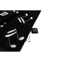 Saint Laurent Foulard Cotone Nero