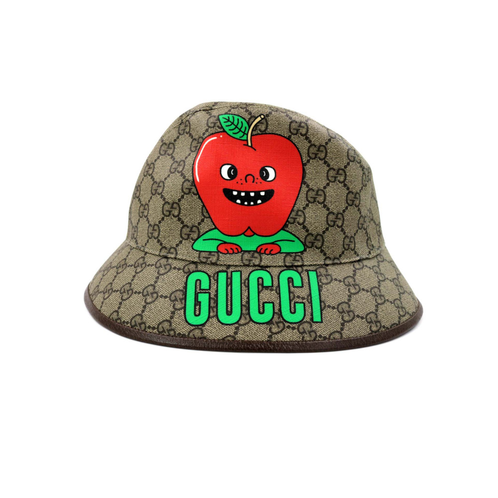 Gucci Cappello Pelle Beige