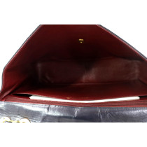 Chanel Timeless Jumbo Vintage Pelle Neroblu