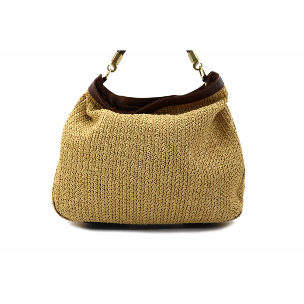 Saint Laurent Roady Rafia Sabbia