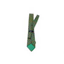 Hermes Cravatta Seta Verde e Gialla