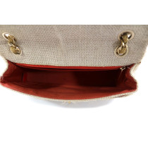 Chanel Classic Flap Tweed Camelie Beige