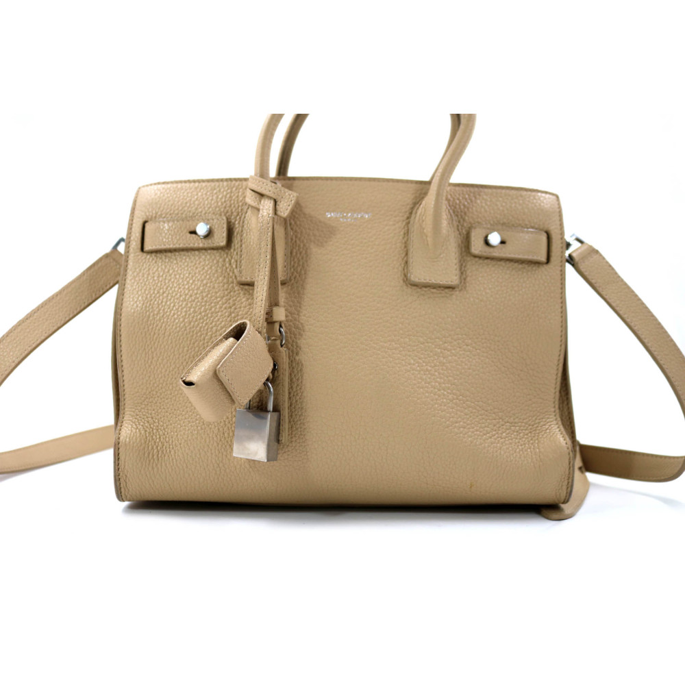 Saint Laurent Sac de Jour Pelle Beige