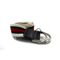 Gucci Cintura Tela Bianca, Blu e Rossa