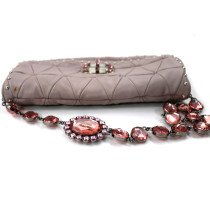 Miu Miu Pochette Pelle Lilla