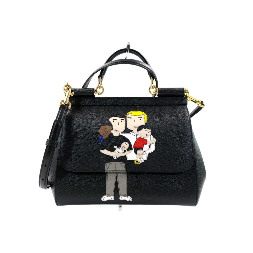 Dolce & Gabbana Sicily Media Pelle Nera