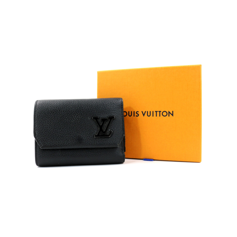 Louis Vuitton Portafoglio Trifold Pelle Nera