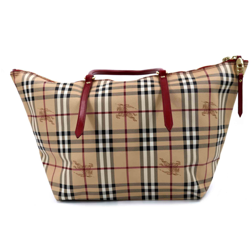 Burberry Tote Bag Check Beige