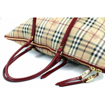 Burberry Tote Bag Check Beige