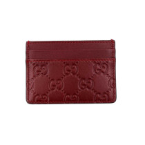 Gucci Portacarte GG Emblem Borgogna