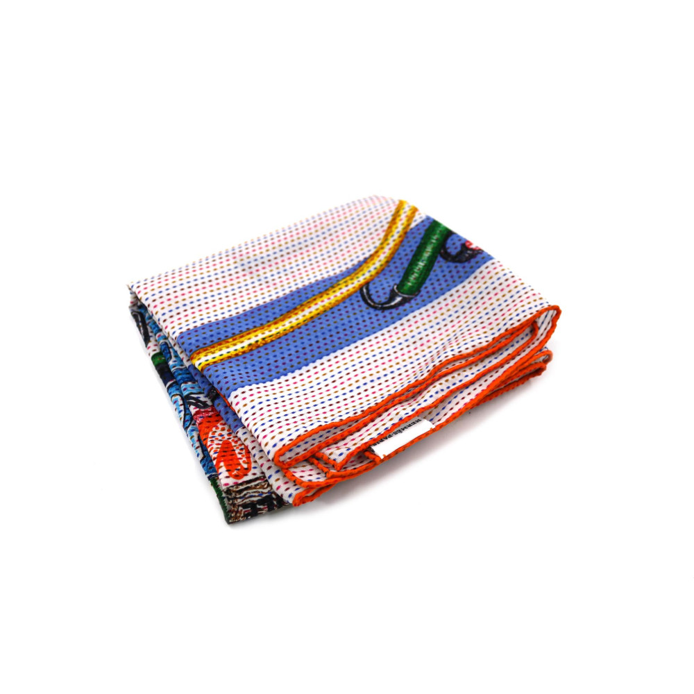 Hermes Foulard Carrè Chevaloscope Neon Pointille Seta Multicolor
