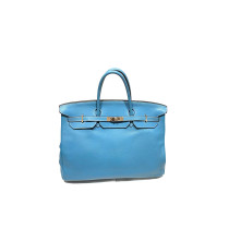 Hermes Birkin 40 Pelle Azzurro