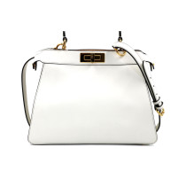 Fendi Peekaboo Pelle Bianca