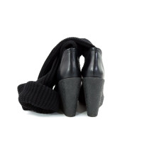 Gucci Stivali Pelle e Lana Nera