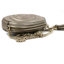 Gucci Soho Chain Mini Disco Pelle Oro