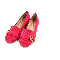 Gucci Ballerine Pelle Scamosciata Fucsia