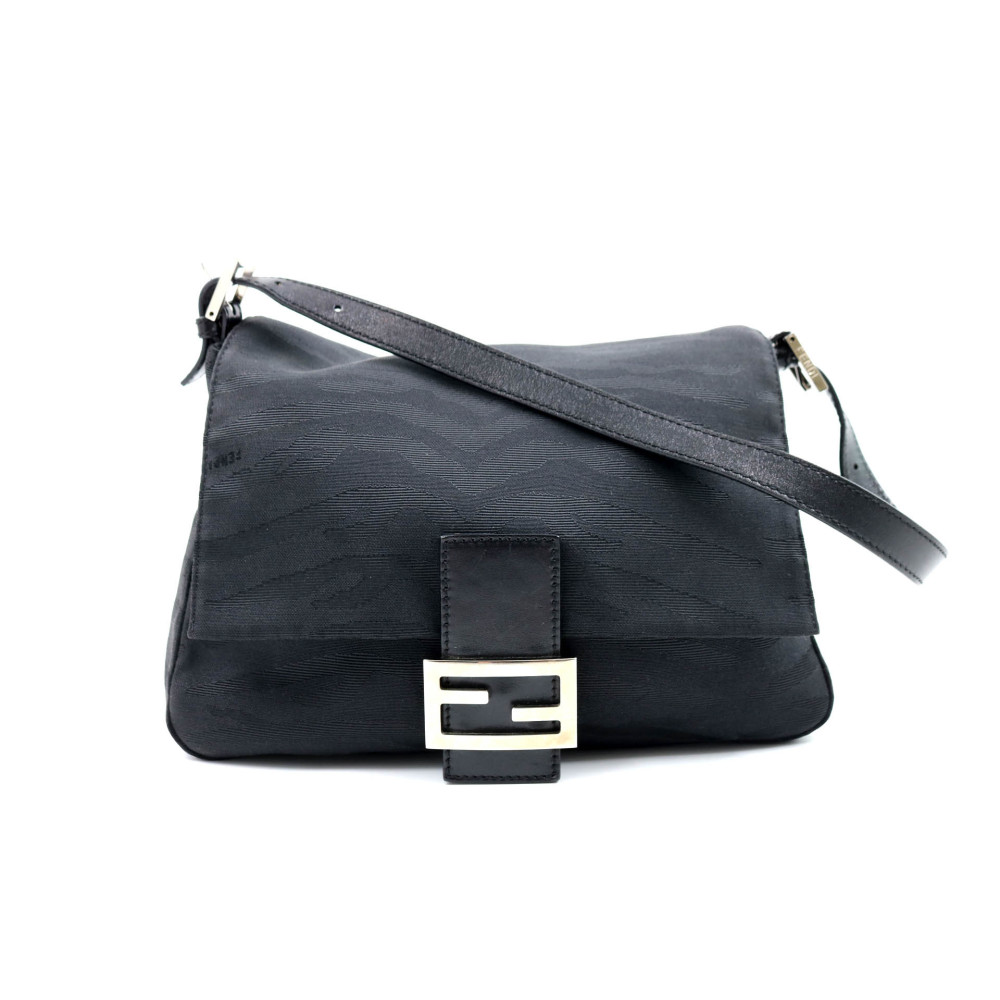 Fendi Mama Baguette Tela Nera