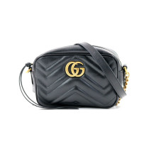 Gucci Camera Bag GG Marmont Mini Pelle Nera