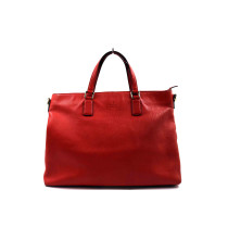 Gucci Bamboo Fringe Tote Bag Pelle Corallo