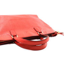 Gucci Bamboo Fringe Tote Bag Pelle Corallo