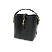 Saint Laurent Le 37 Mini Pelle d'Agnello Nera