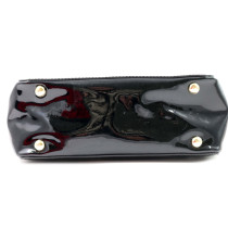 Valentino Rockstud Shopping Small Vernis Nera