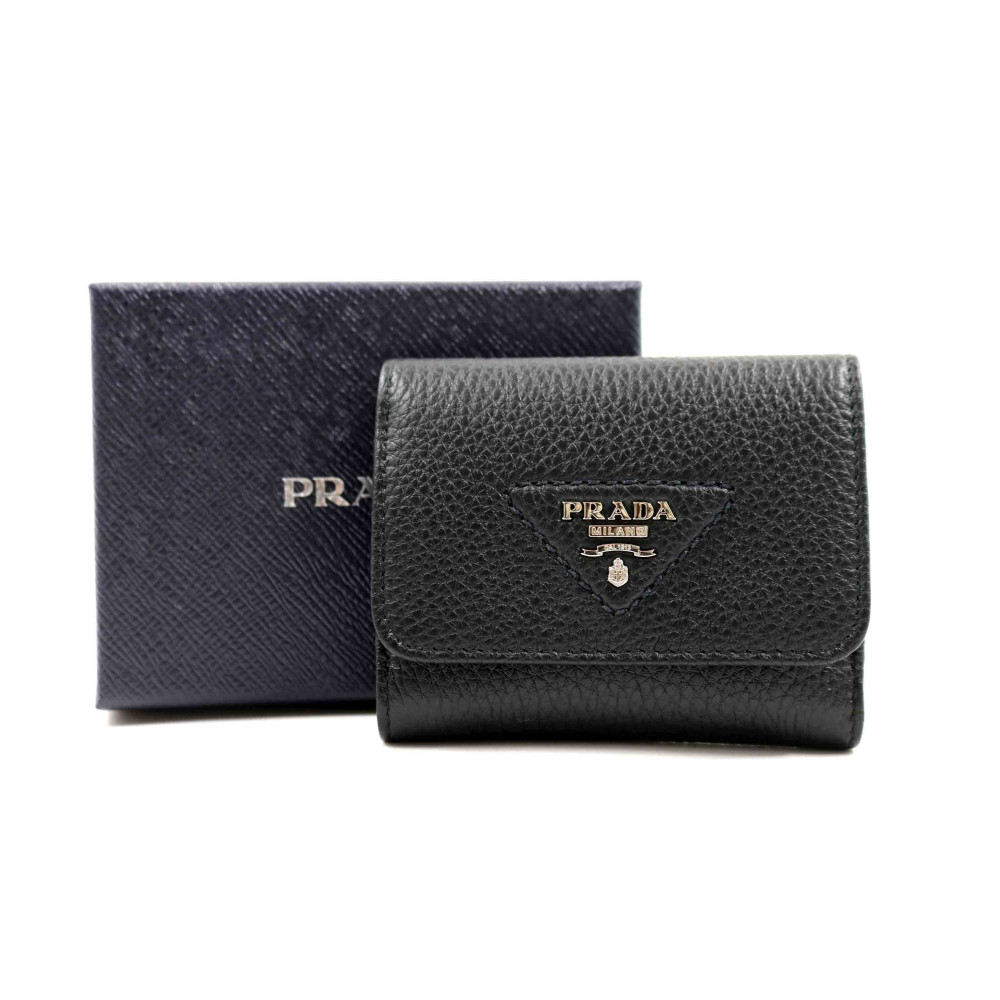 Prada Portafoglio Mini Pelle Nera