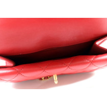 Chanel Triple Flap Pelle Rossa