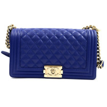 Chanel Boy Pelle Blu