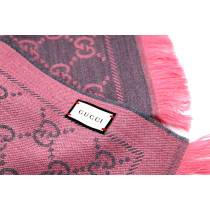 Gucci Stola Sciarpa Rosa e Grigia