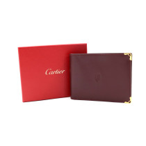 Cartier Portafoglio con Porta Libretto Pelle Bordeaux