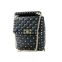 Valentino Rockstud Spike Pelle Nera