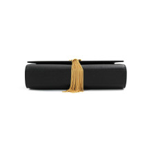 Saint Laurent Kate Medium Tassel con Nappina Pelle Grain De Poudre Nera