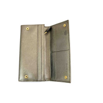 Prada Portafoglio Pelle Saffiano Bronzo