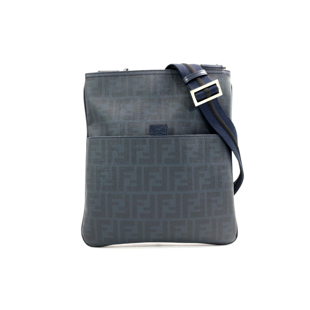 Fendi Tracolla Tela Blu