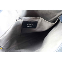 Fendi Tracolla Tela Blu