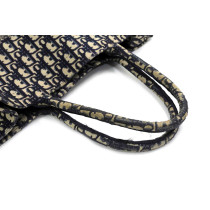 Dior Book Tote Tela Jaquard Oblique Blu Nevi