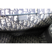Dior Book Tote Tela Jaquard Oblique Blu Nevi