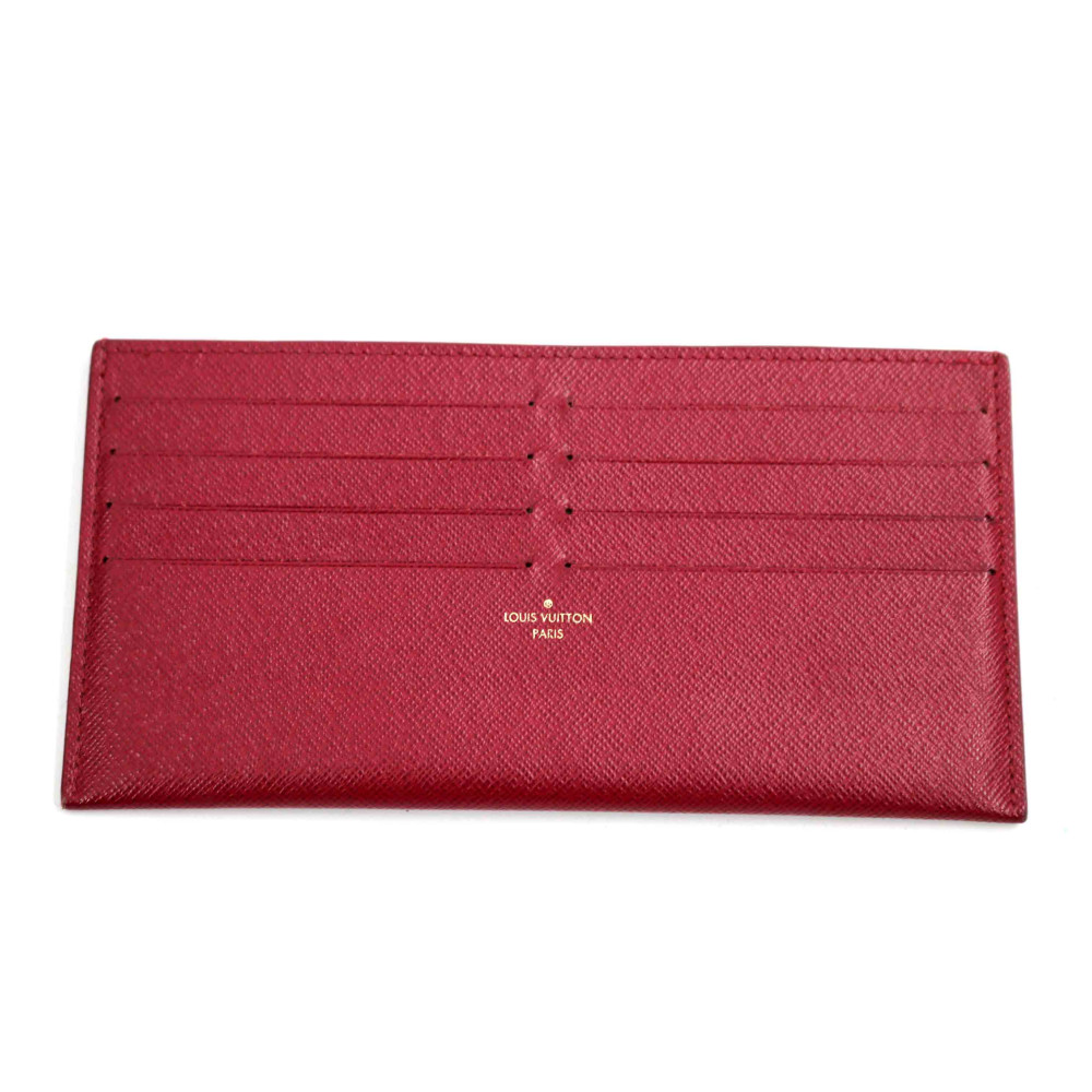 Louis Vuitton Portacarte Pelle Saffiano Fucsia