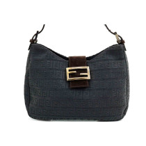 Fendi Shopping Velluto Zucchino Nero