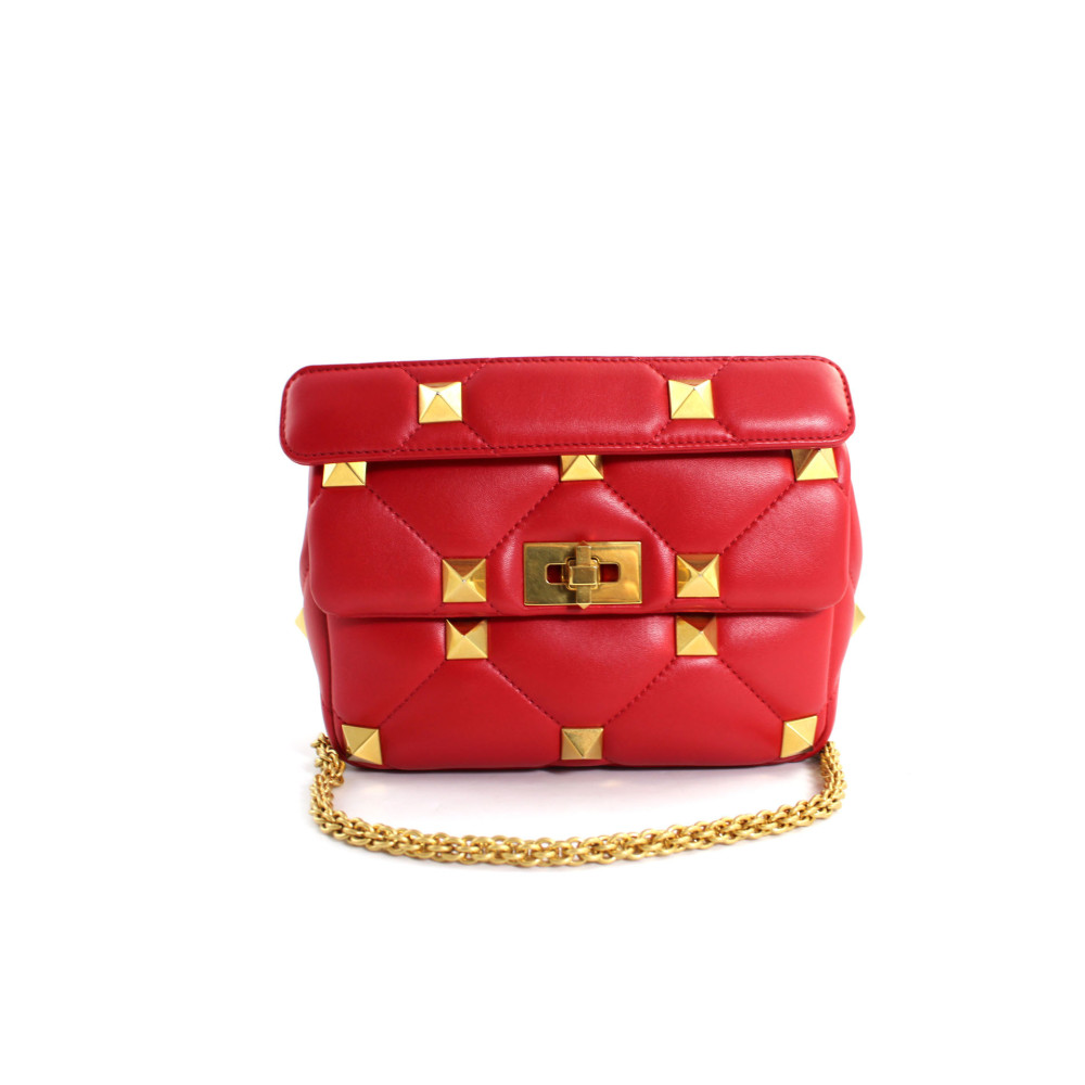 Valentino Roman Stud Pelle Rossa