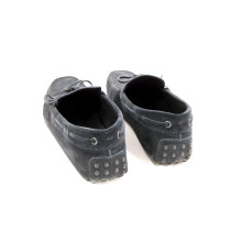 Tod's Mocassino Camoscio Nero-Blu