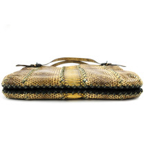 Bottega Veneta Shopping Pitone Marrone e Giallo