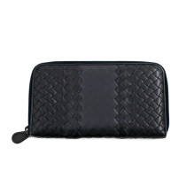 Bottega Veneta Portafoglio Pelle Marrone e Blu